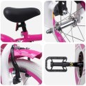 VidaXL Rower Dziecięcy 14 Cali dla dzieci w wieku 3-5 lat różowy