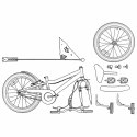 VidaXL Rower Dziecięcy 16 Cali dla dzieci w wieku 4-6 lat zielony