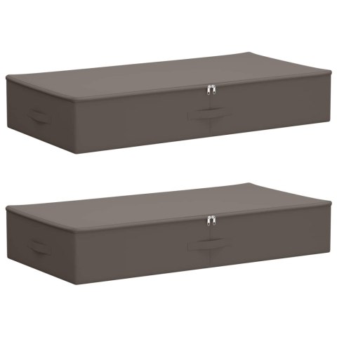 VidaXL Skrzynia do przechowywania 2 pcs Szary 100 x 50 x 18 cm
