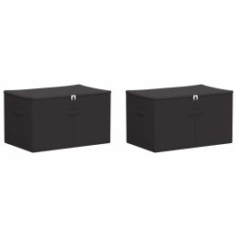 VidaXL Skrzynia do przechowywania 2 pcs antracytowy 55 x 35 x 32 cm