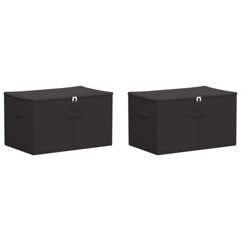 VidaXL Skrzynia do przechowywania 2 pcs antracytowy 55 x 35 x 32 cm