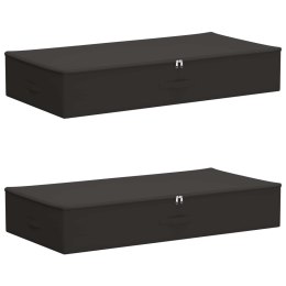 VidaXL Skrzynia do przechowywania 2 pcs antracytowy 90 x 48 x 15 cm