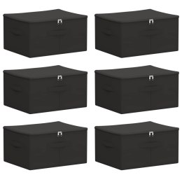 VidaXL Skrzynia do przechowywania 6 pcs antracytowy 43 x 34 x 23 cm