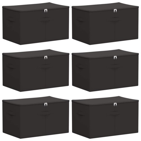 VidaXL Skrzynia do przechowywania 6 pcs antracytowy 55 x 35 x 32 cm