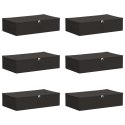 VidaXL Skrzynia do przechowywania 6 pcs antracytowy 70 x 40 x 18 cm