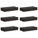 VidaXL Skrzynia do przechowywania 6 pcs antracytowy 90 x 48 x 15 cm