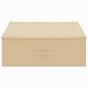 VidaXL Skrzynia do przechowywania 6 pcs kremowy 100 x 50 x 18 cm