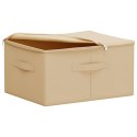 VidaXL Skrzynia do przechowywania 6 pcs kremowy 43 x 34 x 23 cm
