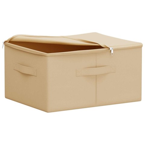 VidaXL Skrzynia do przechowywania 6 pcs kremowy 50 x 30 x 25 cm