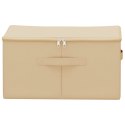VidaXL Skrzynia do przechowywania 6 pcs kremowy 50 x 30 x 25 cm