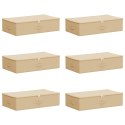VidaXL Skrzynia do przechowywania 6 pcs kremowy 70 x 40 x 18 cm