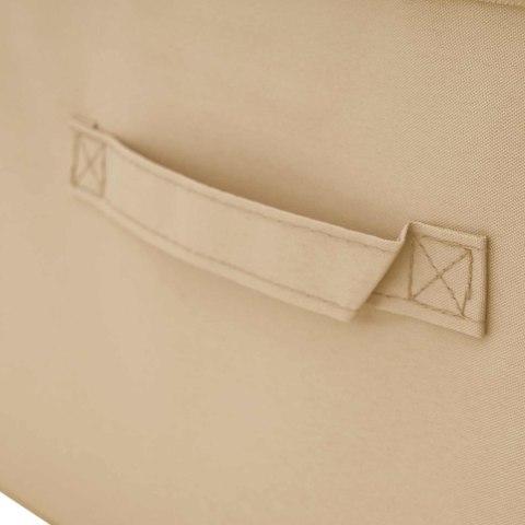 VidaXL Skrzynia do przechowywania 6 pcs kremowy 90 x 48 x 15 cm