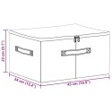 VidaXL Skrzynia do przechowywania Szary 43 x 34 x 23 cm Włóknina