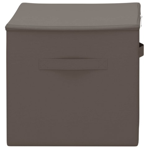 VidaXL Skrzynia do przechowywania Szary 55 x 35 x 32 cm Włóknina