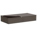VidaXL Skrzynia do przechowywania Szary 90 x 48 x 15 cm Włóknina