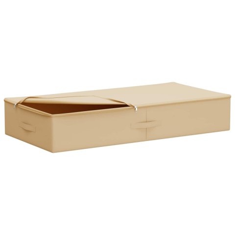 VidaXL Skrzynia do przechowywania kremowy 100 x 50 x 18 cm Włóknina