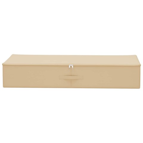 VidaXL Skrzynia do przechowywania kremowy 100 x 50 x 18 cm Włóknina