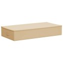 VidaXL Skrzynia do przechowywania kremowy 100 x 50 x 18 cm Włóknina