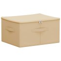 VidaXL Skrzynia do przechowywania kremowy 43 x 34 x 23 cm Włóknina