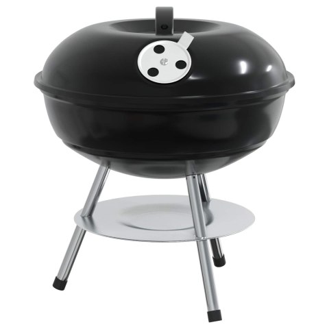 VidaXL Grill węglowy Czarny 36,5 x 36,5 x 40 cm