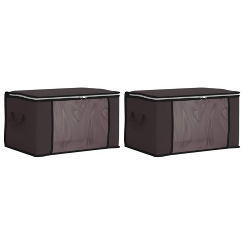 VidaXL Pojemnik na przechowywanie z przezroczystym bocznym oknem 2 pcs