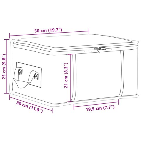 VidaXL Pojemnik na przechowywanie z przezroczystym bocznym oknem 2 pcs