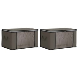 VidaXL Pojemnik na przechowywanie z przezroczystym bocznym oknem 2 pcs