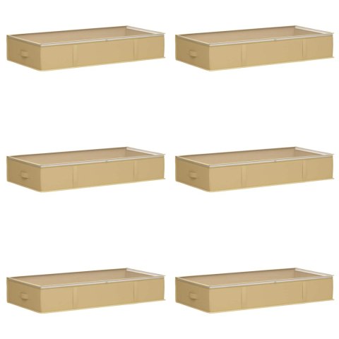 VidaXL Pojemnik na przechowywanie z przezroczystym oknem na górze 6 pcs