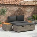 VidaXL Zestaw sof na zewnątrz 4-Liczba miejsc 4 pcs 55 x 30 x 39 cm