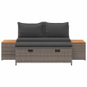 VidaXL Zestaw sof na zewnątrz 4-Liczba miejsc 4 pcs 55 x 30 x 39 cm