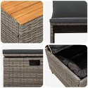 VidaXL Zestaw sof na zewnątrz 4-Liczba miejsc 4 pcs 55 x 30 x 39 cm