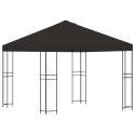 VidaXL Altana 3 x 3 m antracytowy Poliester i Stal 190 gsm