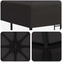 VidaXL Altana 3 x 3 m antracytowy Poliester i Stal 190 gsm