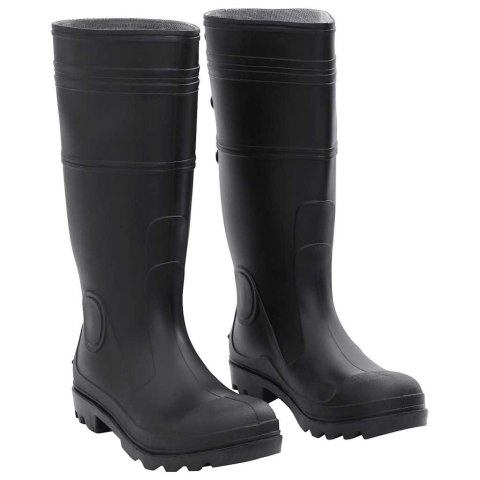 VidaXL Kalosze, czarne, rozmiar 41, PVC
