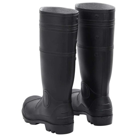 VidaXL Kalosze, czarne, rozmiar 41, PVC