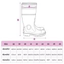 VidaXL Kalosze, czarne, rozmiar 41, PVC