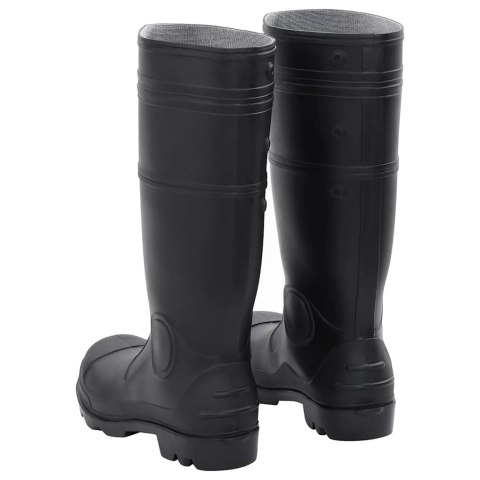 VidaXL Kalosze, czarne, rozmiar 43, PVC