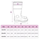 VidaXL Kalosze, czarne, rozmiar 43, PVC