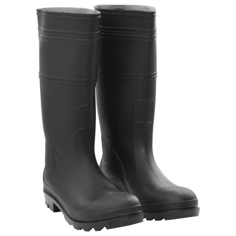 VidaXL Kalosze, czarne, rozmiar 46, PVC