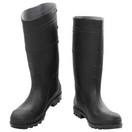VidaXL Kalosze, czarne, rozmiar 46, PVC