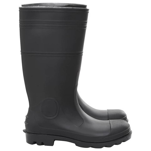VidaXL Kalosze, czarne, rozmiar 46, PVC