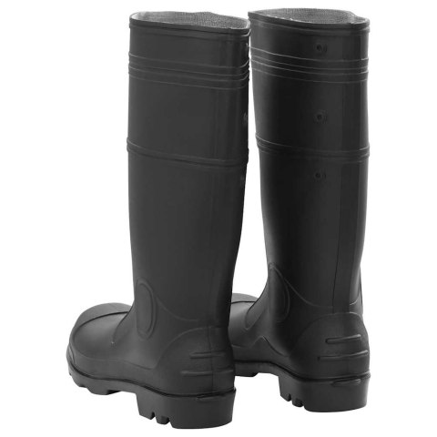 VidaXL Kalosze, czarne, rozmiar 46, PVC