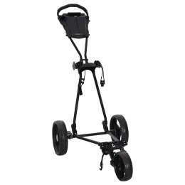 VidaXL Wózek golfowy Czarny 95 x 60 x 130 cm Żelazo