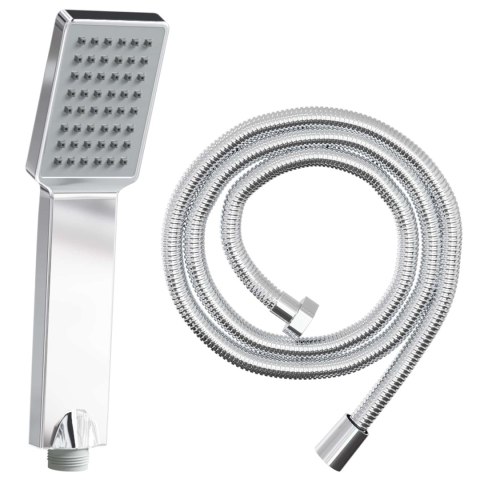 VidaXL Zestaw Główicy Prysznicowej chromowany 150 cm Stal nierdzewna