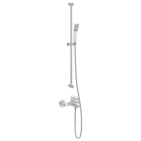 VidaXL Zestaw Główicy Prysznicowej chromowany 150 cm Stal nierdzewna