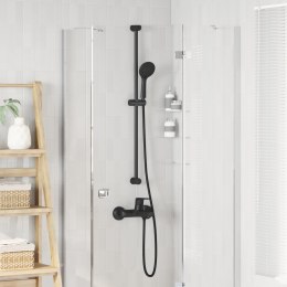VidaXL Zestaw systemu prysznicowego Czarny 101 cm Stal nierdzewna
