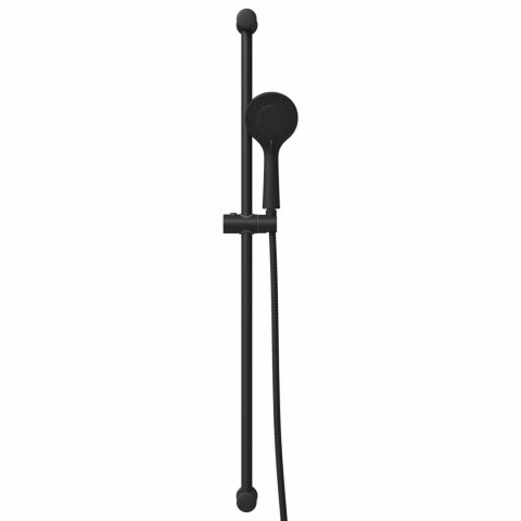 VidaXL Zestaw systemu prysznicowego Czarny 101 cm Stal nierdzewna
