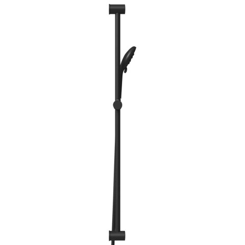 VidaXL Zestaw systemu prysznicowego Czarny 101 cm Stal nierdzewna