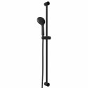 VidaXL Zestaw systemu prysznicowego Czarny 101 cm Stal nierdzewna