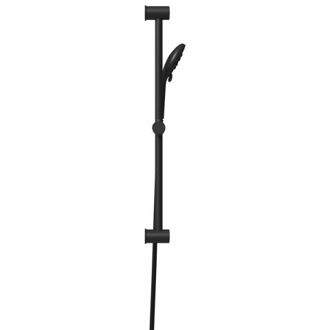 VidaXL Zestaw systemu prysznicowego Czarny 71 cm Stal nierdzewna